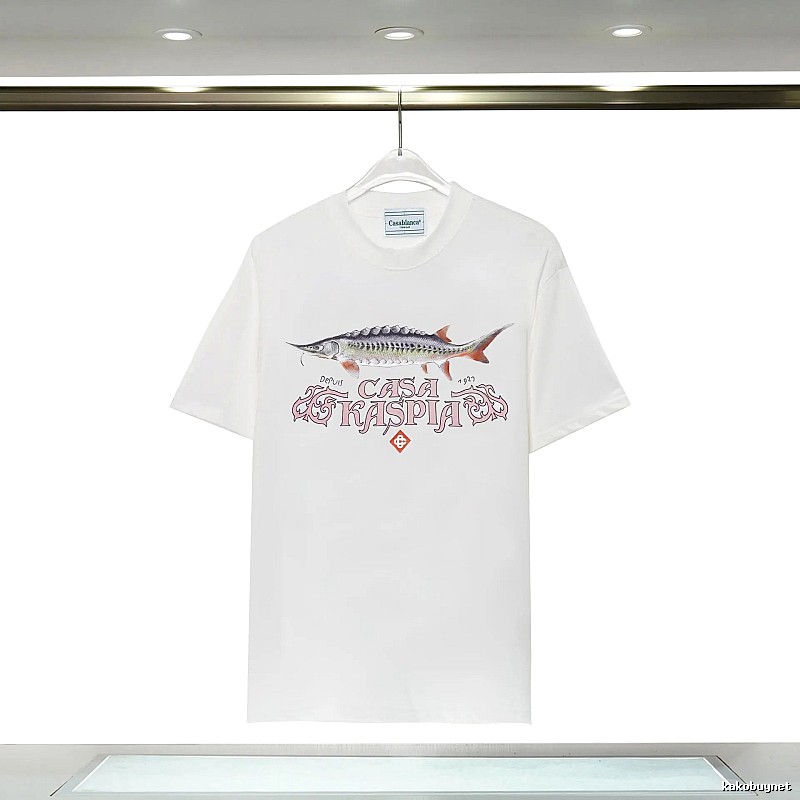 Casablanca - printed retro - style white T - shirt