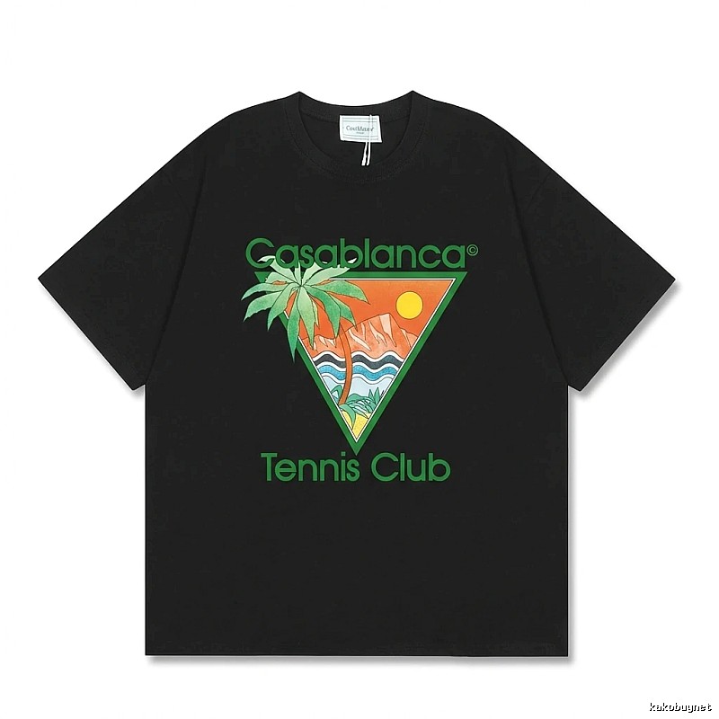 Casablanca Tropical Style Black T-shirt