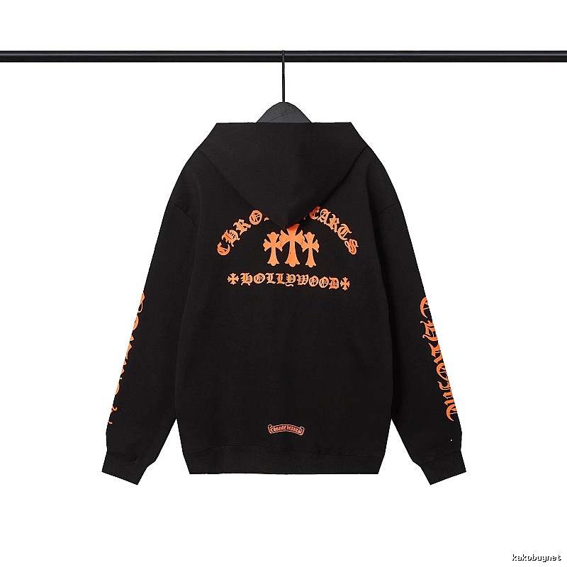 Chrome Hearts 2089-67 Black Cross Graphic Hoodie Color Pop