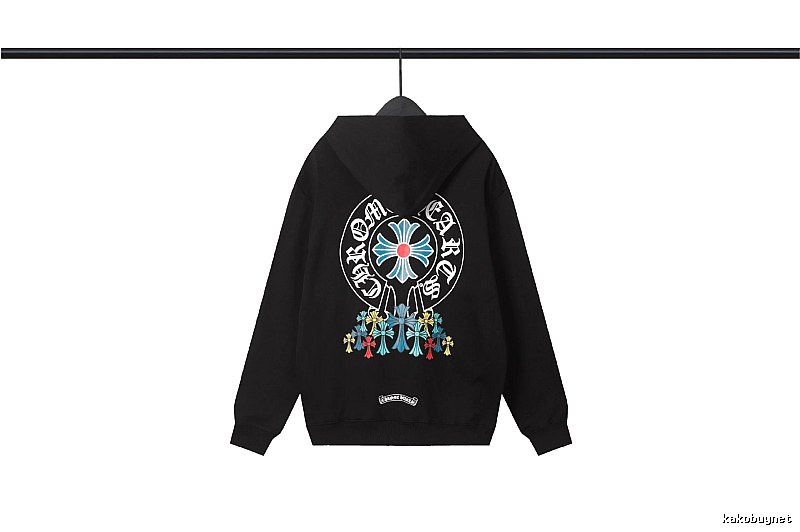 Chrome Hearts 2089-73 Black Cross Graphic Hoodie Visual Accent