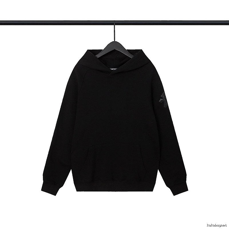 Chrome Hearts 2089-83 Black Cross Graphic Hoodie Active Casual