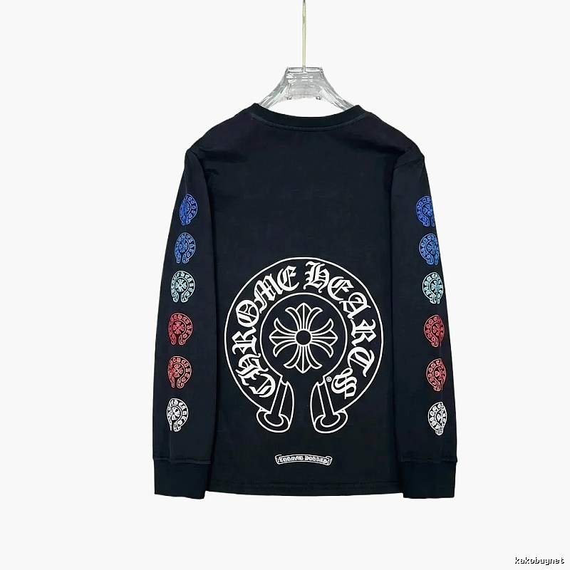 Chrome Hearts Colorful Print Black Hoodie