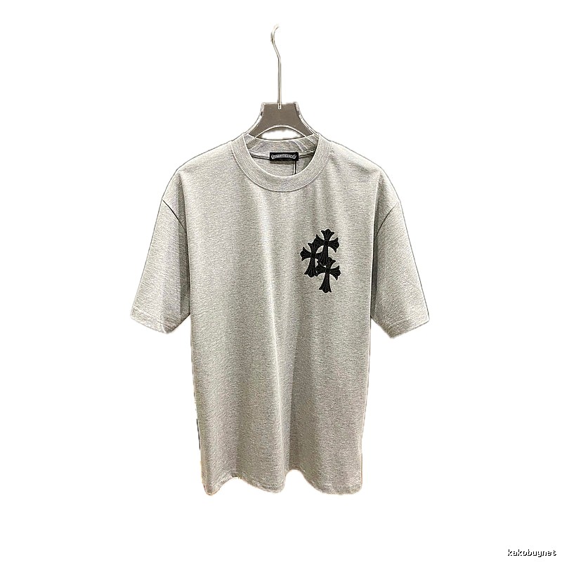 Chrome Hearts Cross Flower Grey T-shirt
