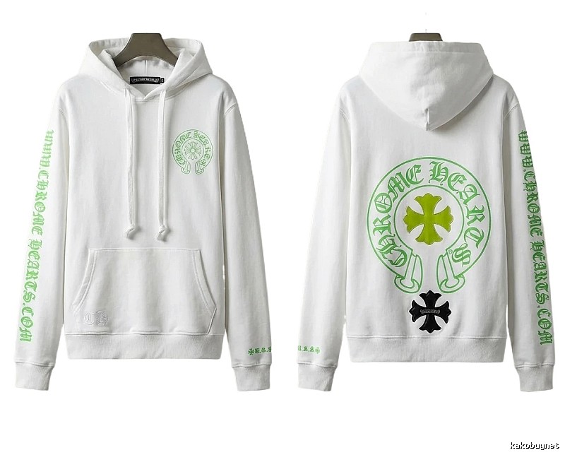 Chrome Hearts Cross Trend Brand White Sweatshirt