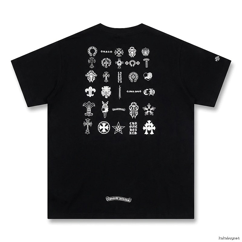 Chrome Hearts dark style black T-shirt