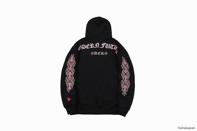 Chrome Hearts Gift Ready Cross graphic hoodie Black Blue Cross with Standout Detail