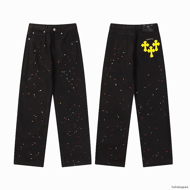 Chrome Hearts Resort Graphic jeans Light Denim Jeans with Premium Look