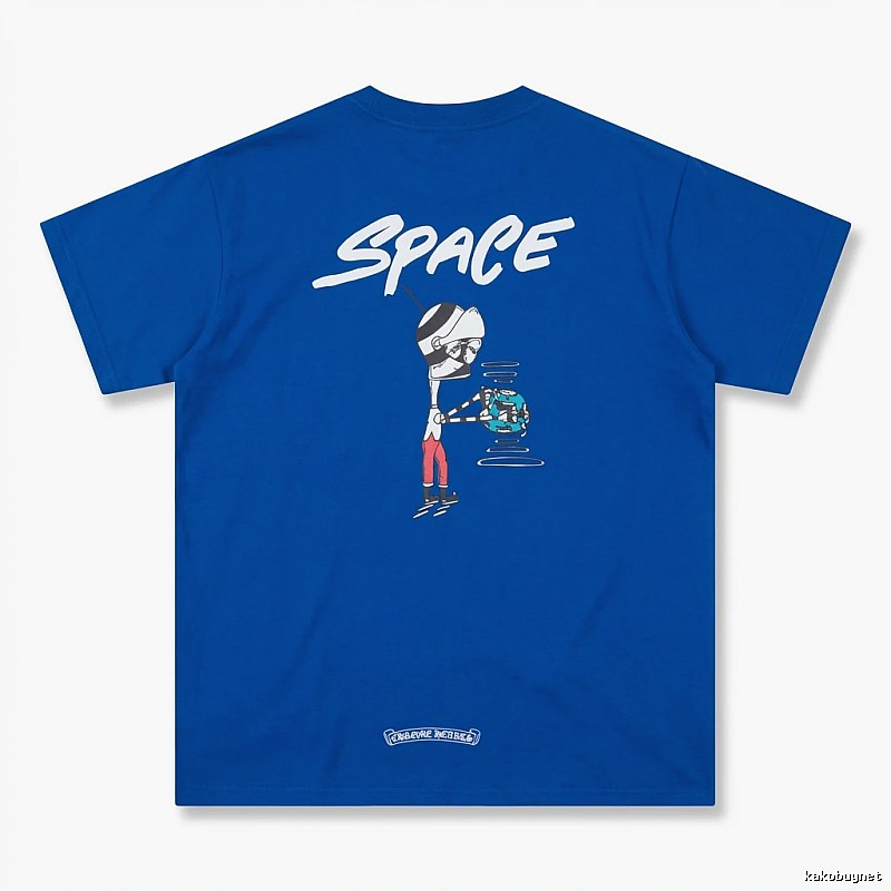 Chrome Hearts Space Style Blue T-shirt