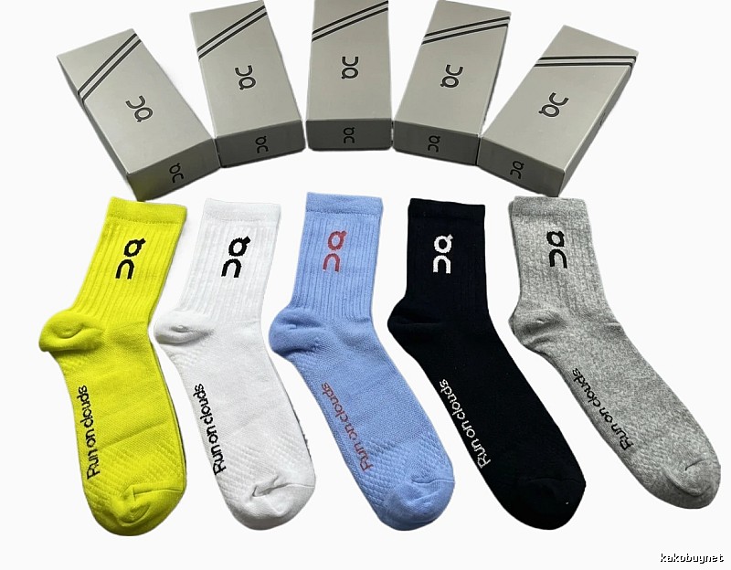 Colorful socks of the Run On Clouds trendy brand