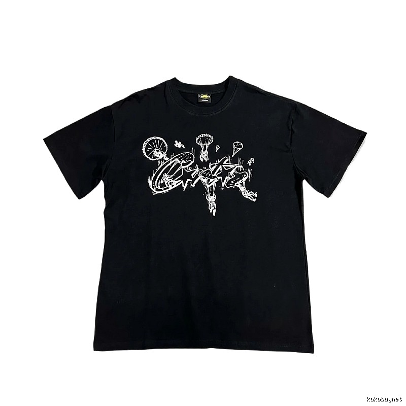 Corteiz Graffiti Style Black T-shirt