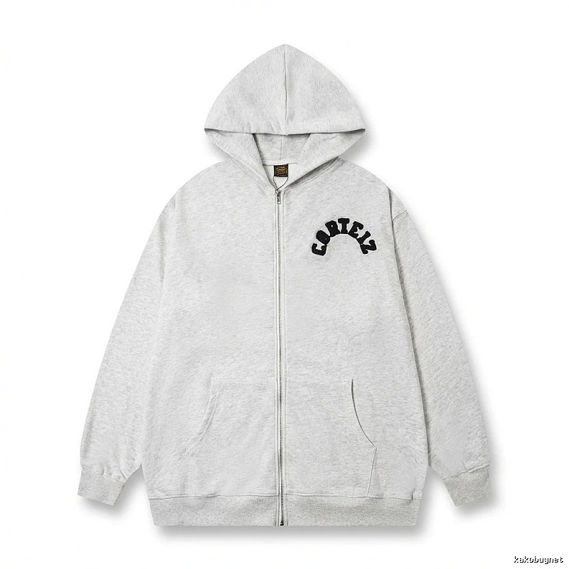 Corteiz letter - printed grey hoodie