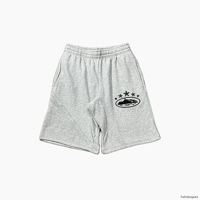 Corteiz minimalist light gray shorts