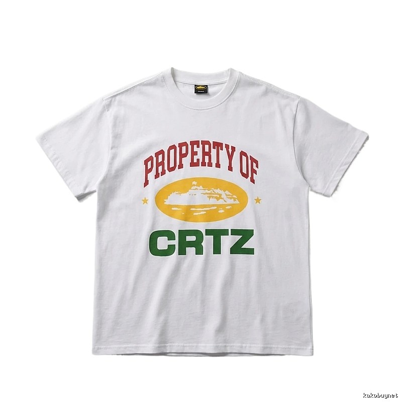 Corteiz PROPERTY Series Trendy and Cool White T-shirts