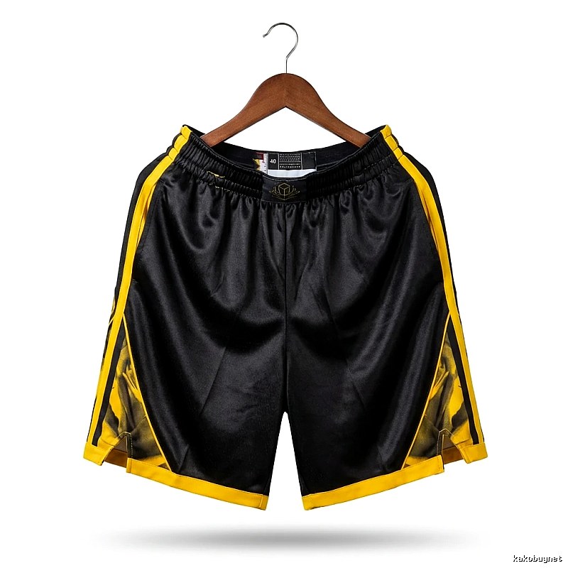 Curry series sporty black and yellow shorts