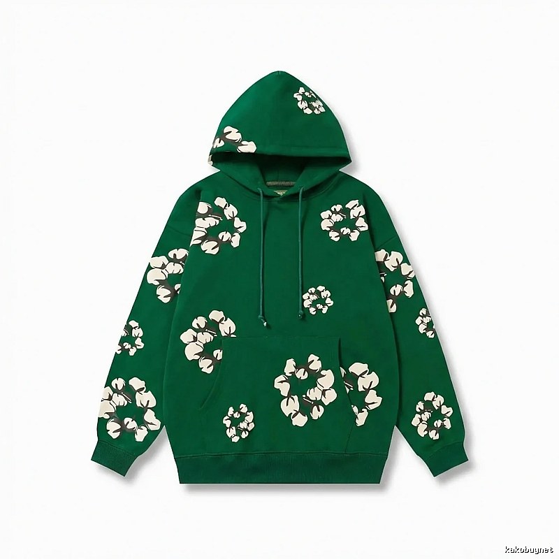 DENIM TEARS Floral Green Hoodie