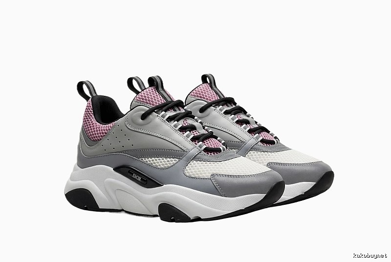 Dior retro-style gray-pink sports shoes