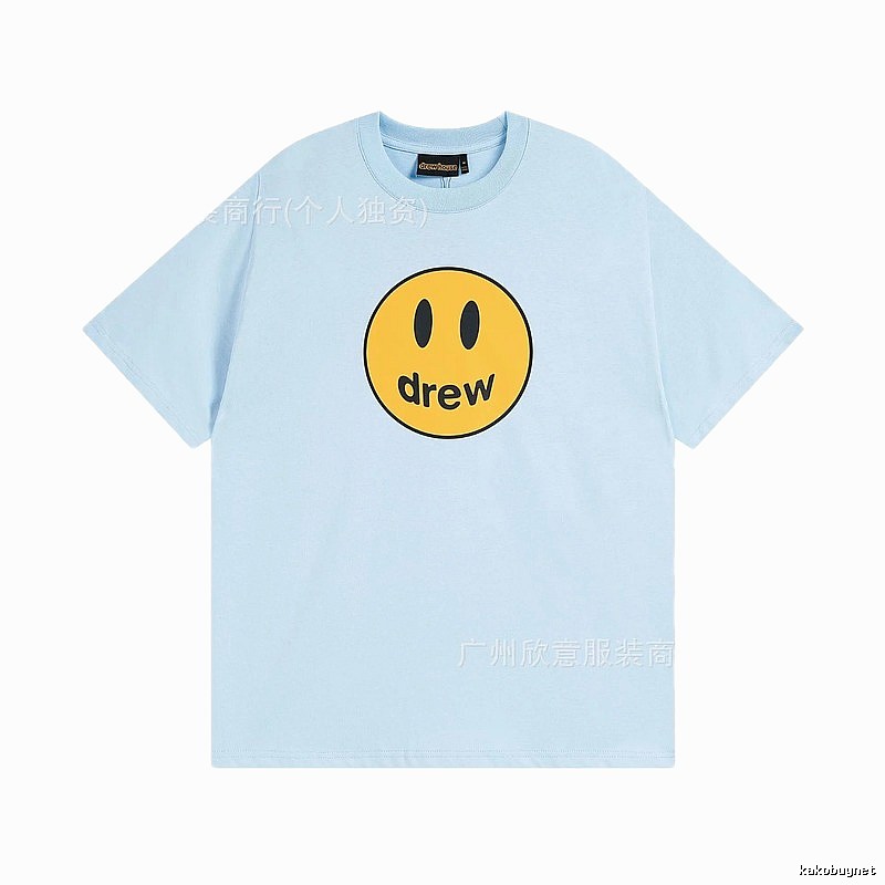 DrewHouse Smiley Street Style Light Blue T-shirt
