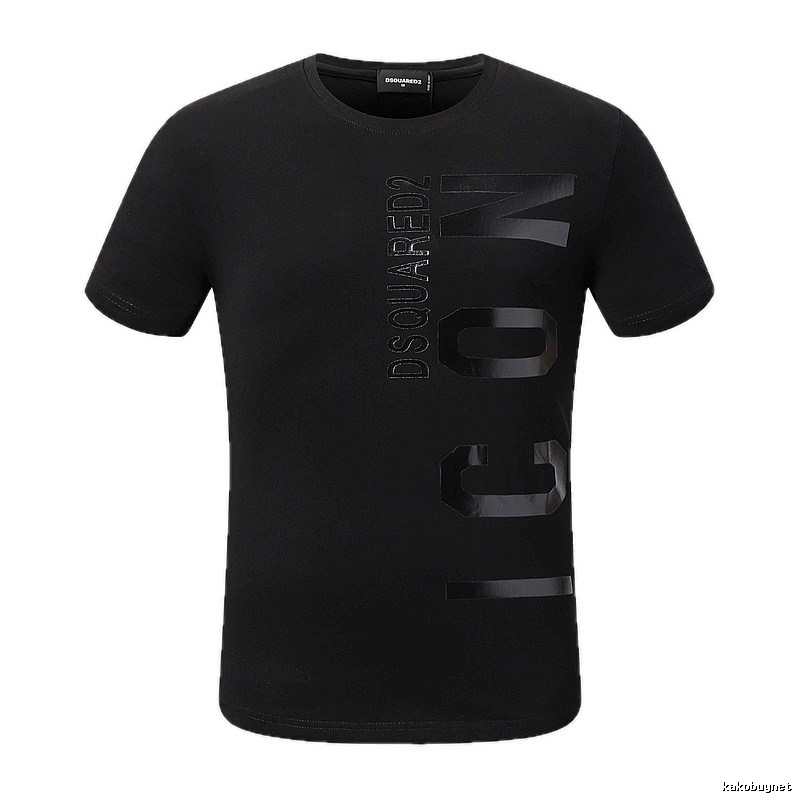 DSQUARED2 ICON Streetwear Black Short-sleeve T-shirt