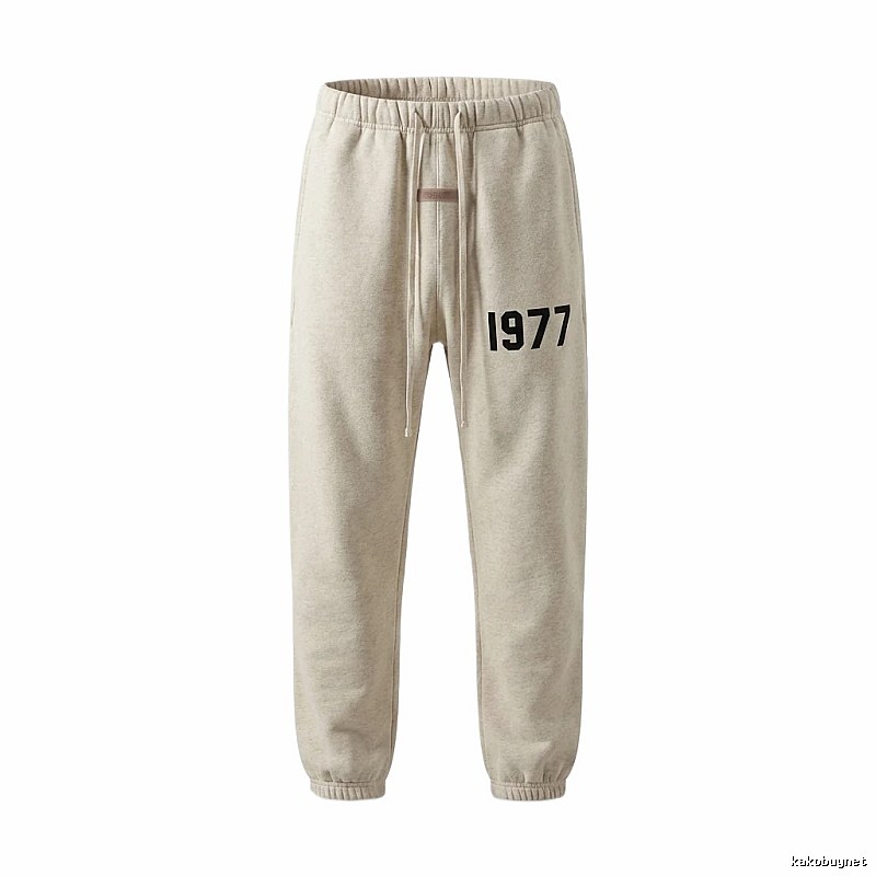 ESSENTIALS 1977 Minimalist Style Light Gray Pants