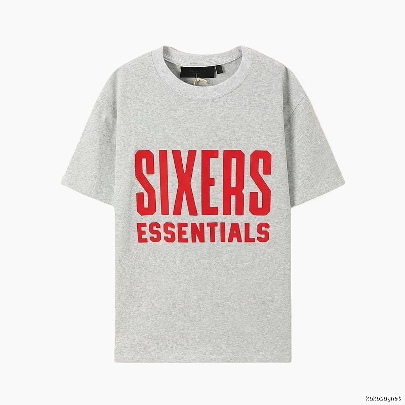 ESSENTIALS Grey Minimalist Style T-shirt