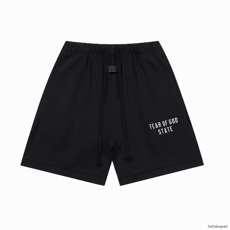 ESSENTIALS minimalist style black shorts