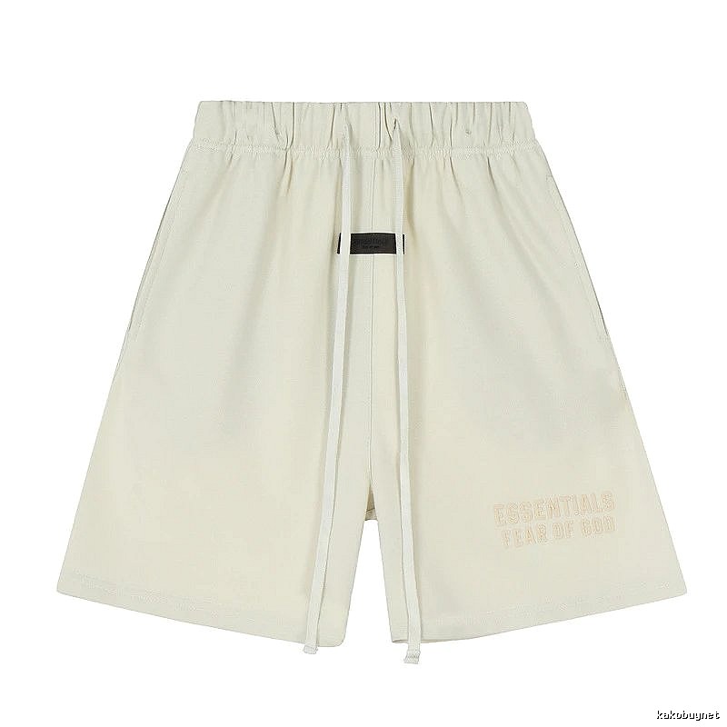 ESSENTIALS minimalist style off-white shorts