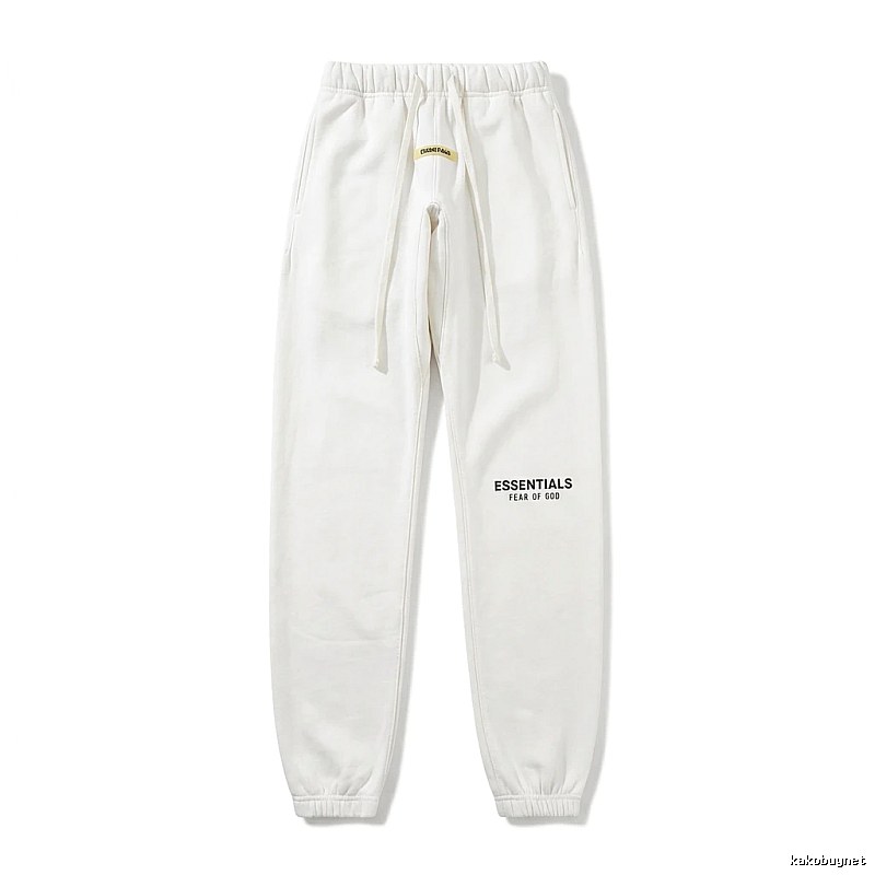 ESSENTIALS minimalist style white sweatpants