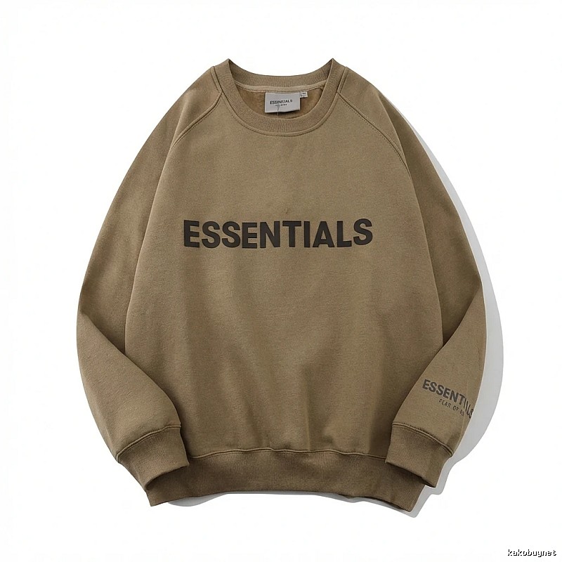 ESSENTIALS Simple Style Khaki Sweatshirt
