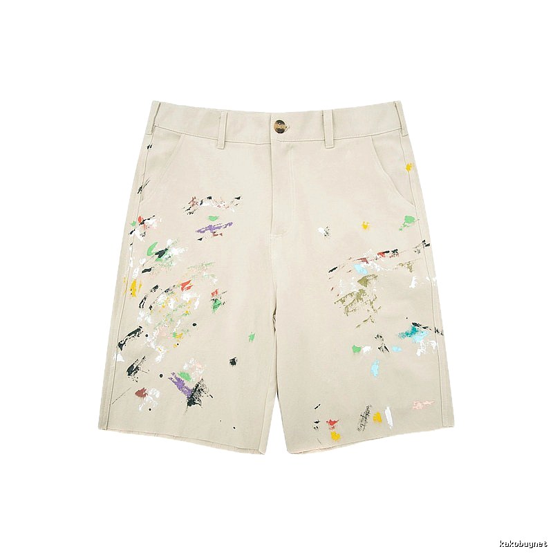 Gallery Dept Graffiti Style Beige Shorts