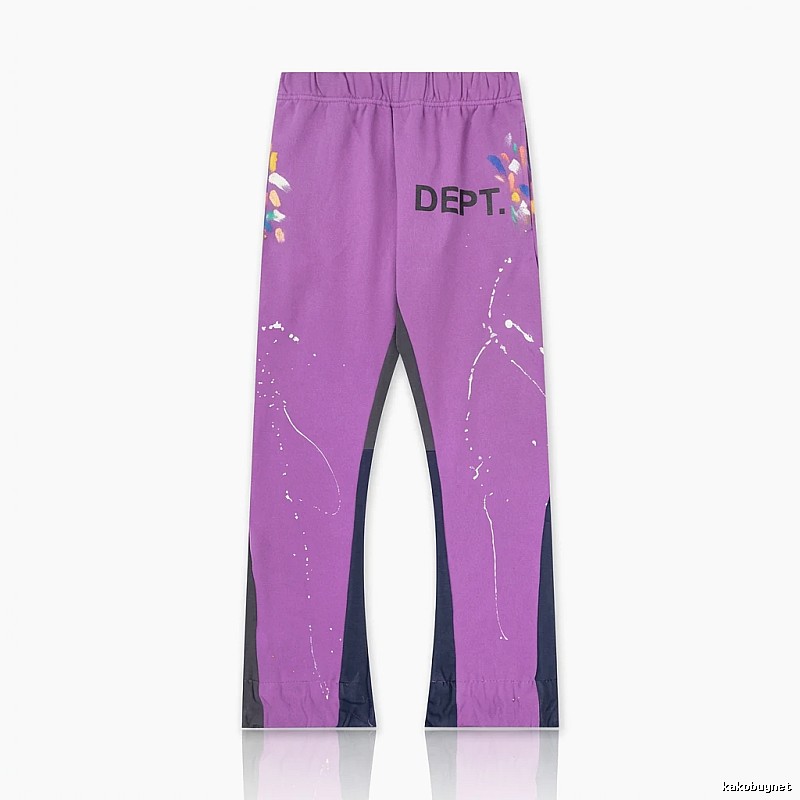 Gallery Dept Graffiti Style Purple Long Pants