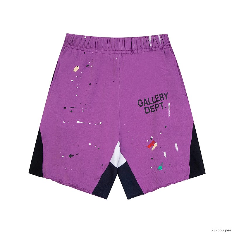 Gallery Dept. graffiti-style purple shorts