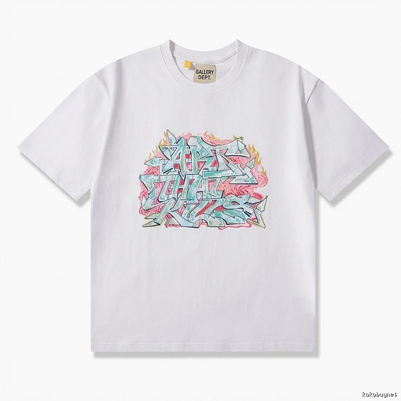 Gallery Dept Graffiti Style White T-shirt