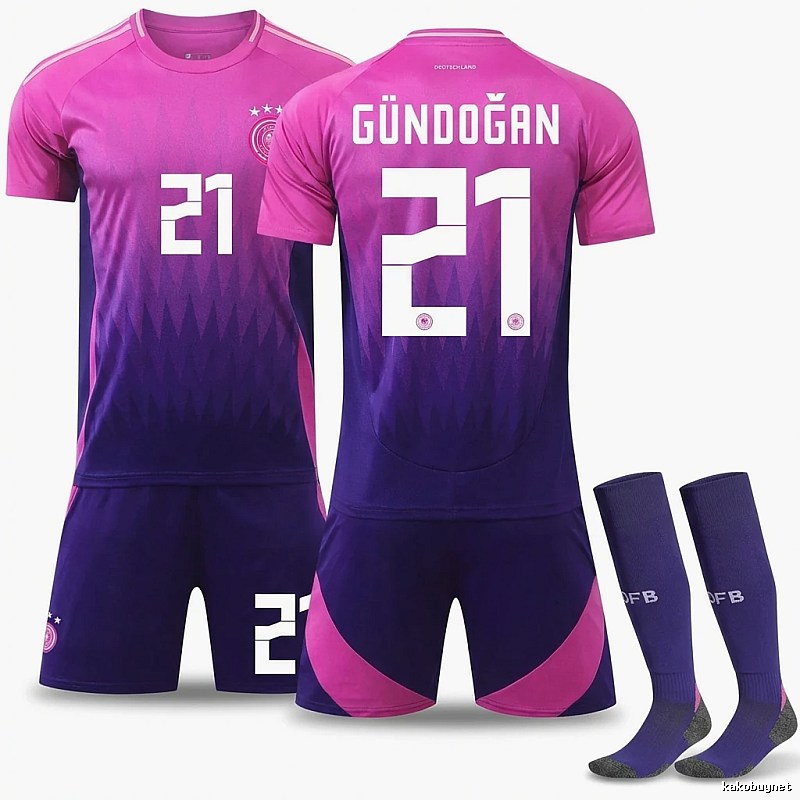 German gradient-style pink-purple jersey