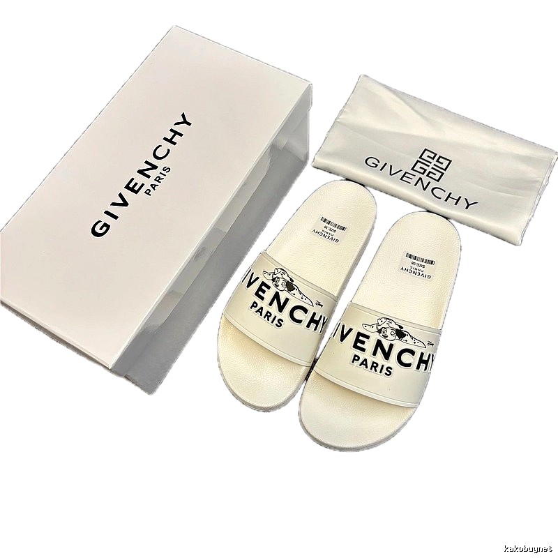 Givenchy x Disney Co-branded Trendy White Slide Sandals