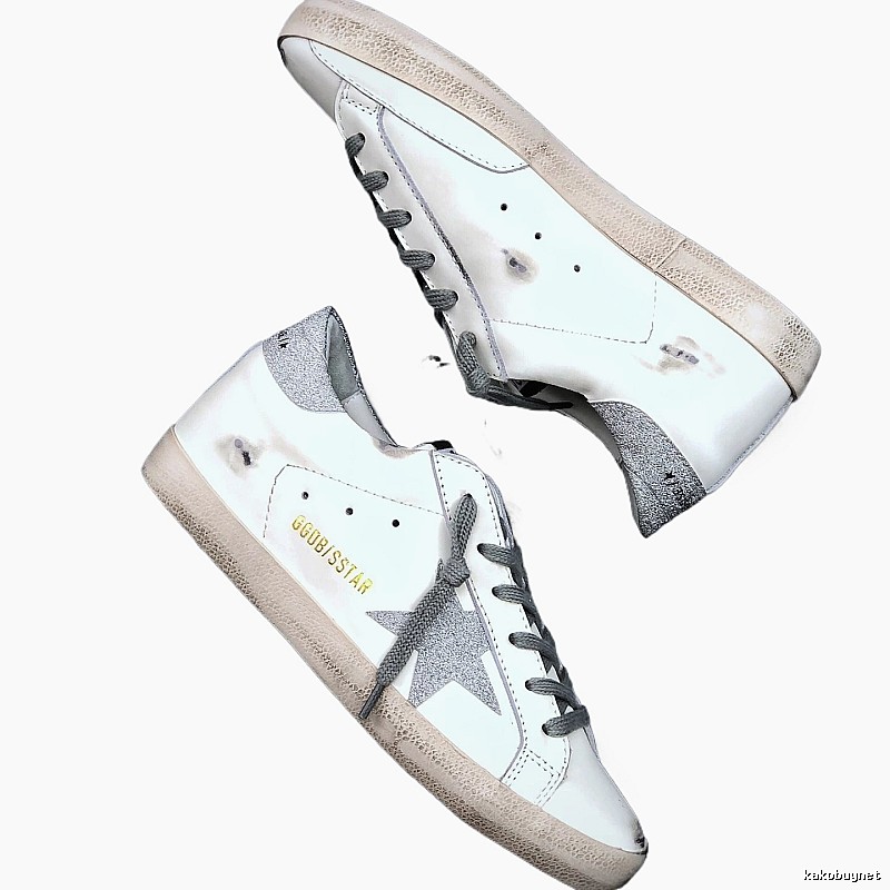 Golden Goose Dirty Vintage White Sneakers