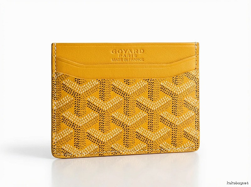 GOYARD Classic Yellow Card Holder