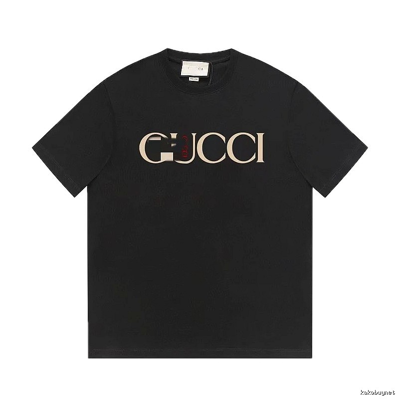 Gucci Classic Print Vintage Style Black T-Shirt