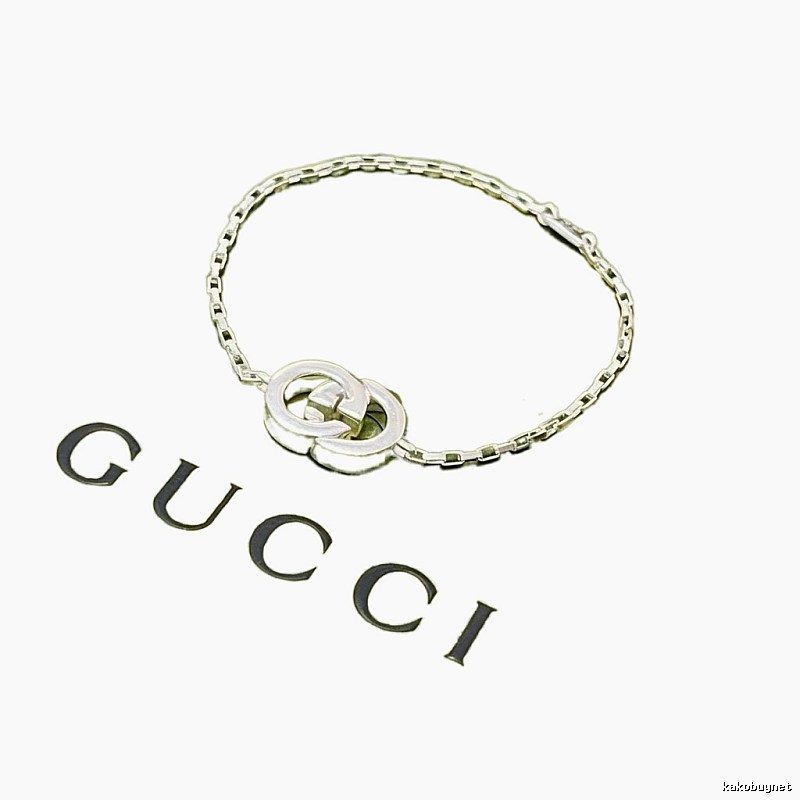 Gucci Double G Sterling Silver Bracelet