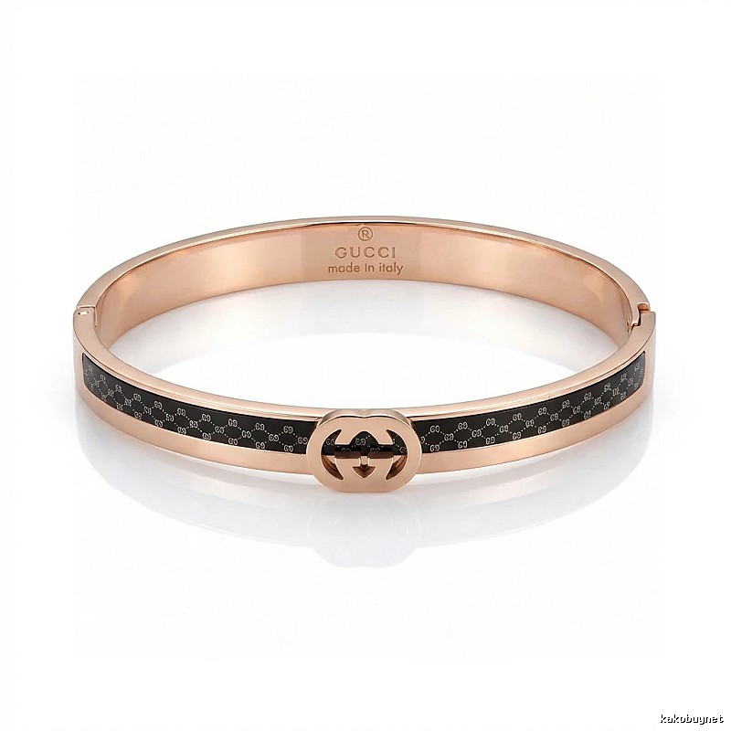 Gucci Double G Vintage Rose Gold Bracelet