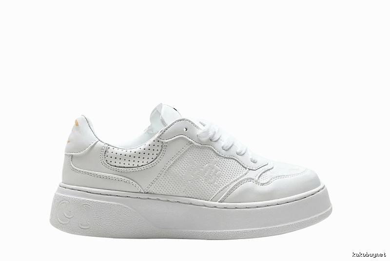 Gucci retro-style white canvas shoes