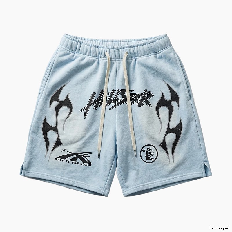 Hellstar dark style light blue shorts
