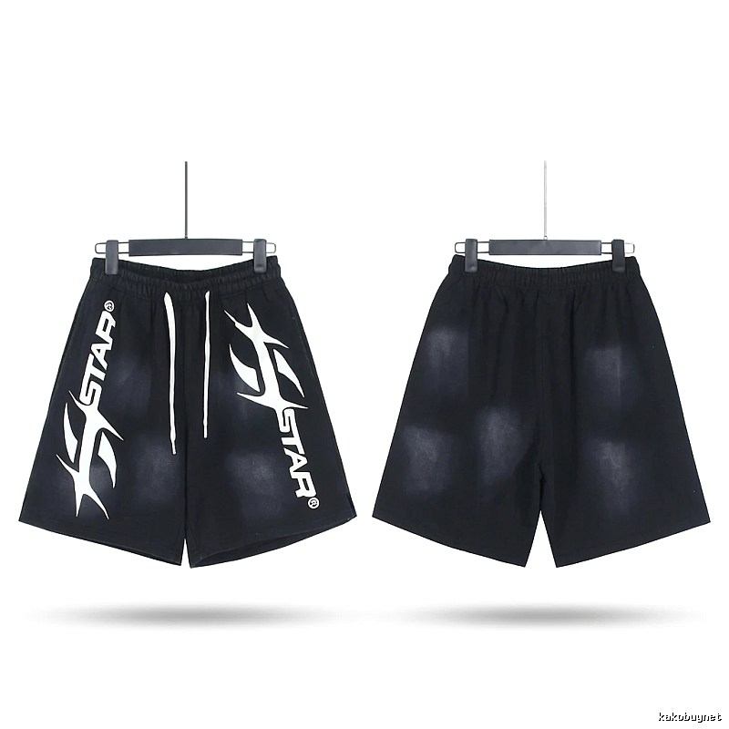 Hellstar Trendy Style Black Shorts