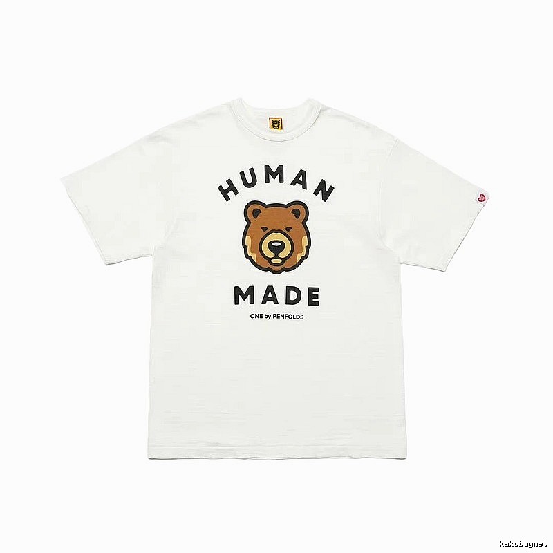 HUMAN MADE Bear Head Japanese Retro White T-Shirt