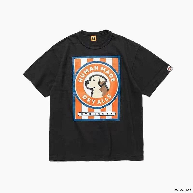 HUMAN MADE DRYALLS Vintage Style Black T-shirt