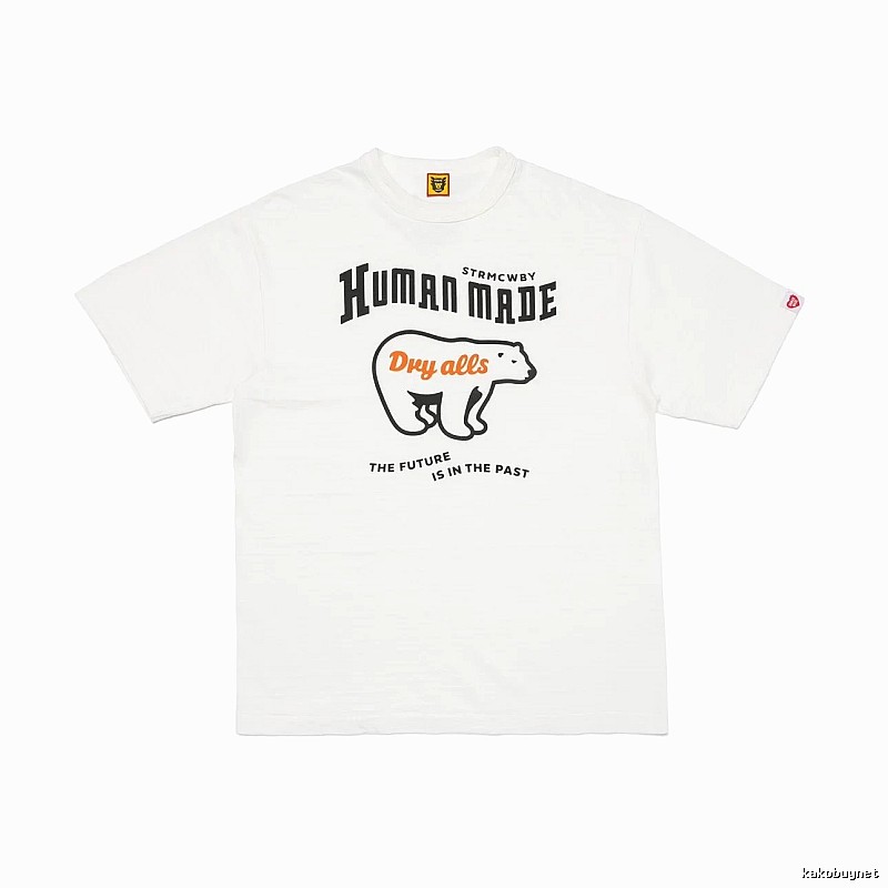 HUMAN MADE Polar Bear Print Vintage White T-Shirt