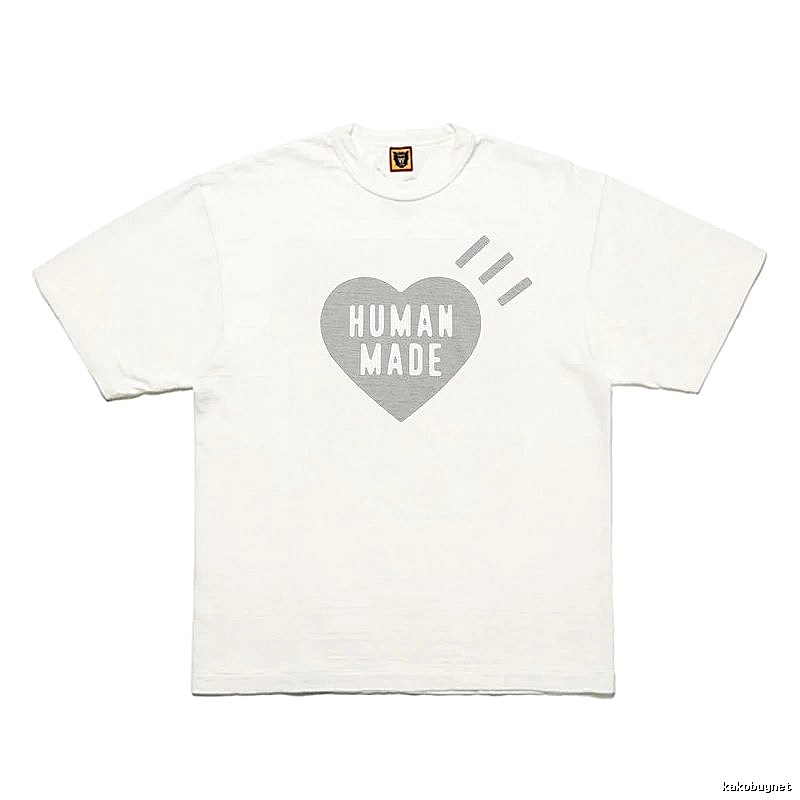 Human Made Statement Heart logo T-shirt Black Green Human for Easy Pairing
