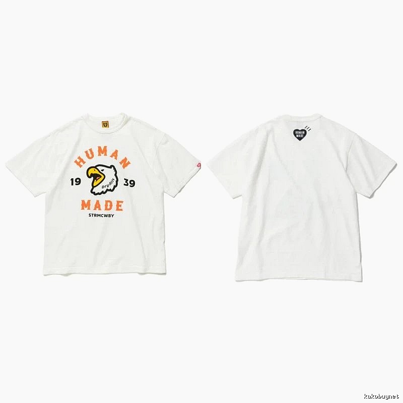 Human Made Urban Heart logo T-shirt Black Green Human with Casual Appeal
