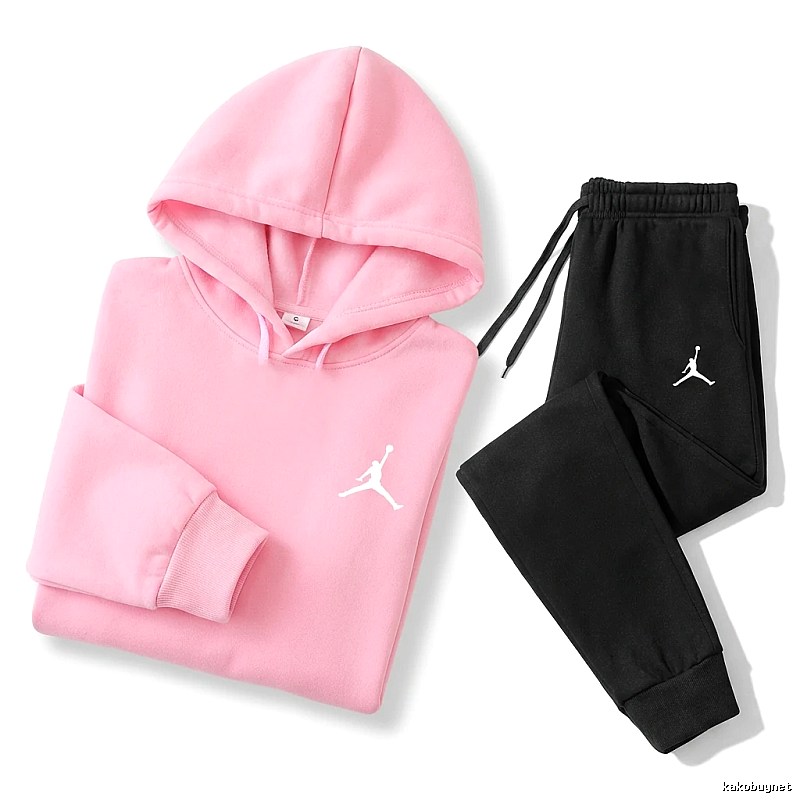 Jordan sporty pink and black suit