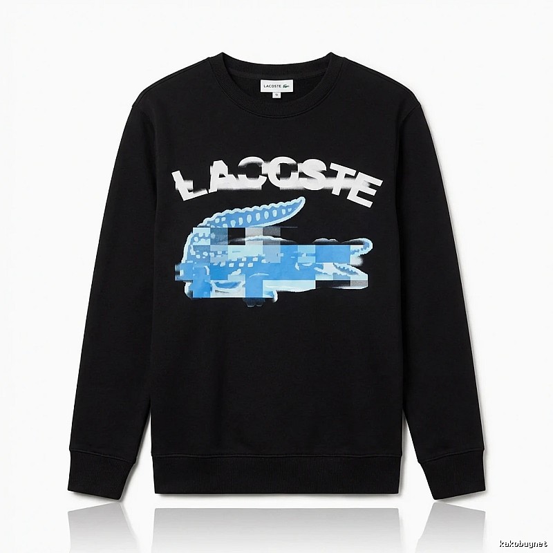 Lacoste trendy and cool style black sweatshirt