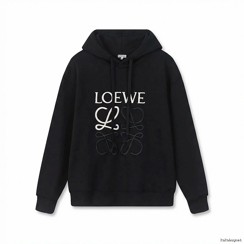 LOEWE letter embroidery style hoodie